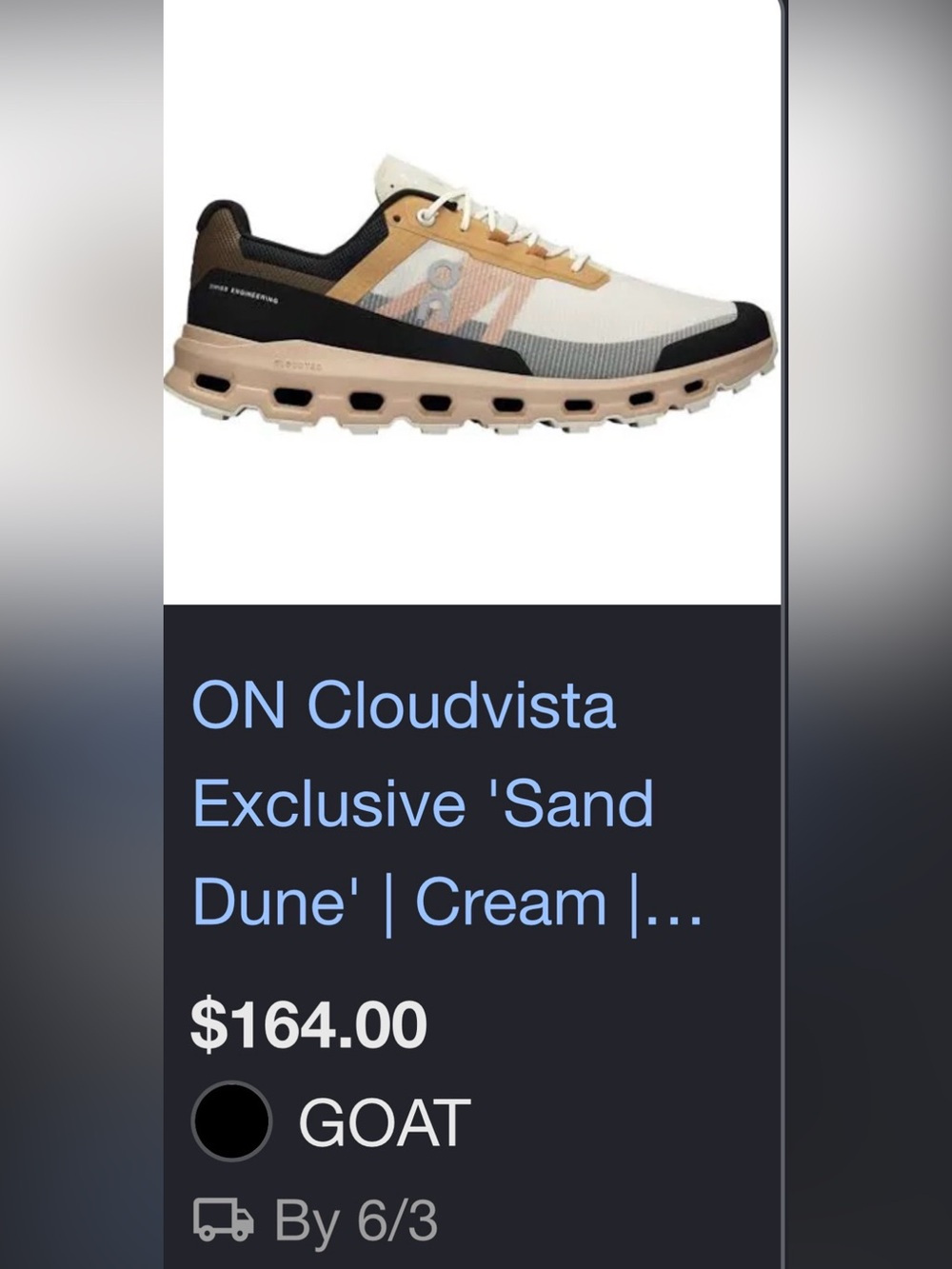 On Cloud Vista Sand Dune size 10 - Picture 9 of 9
